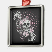 schedel metalen ornament (Links)
