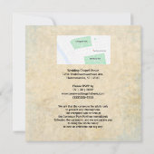 Schedel Motten met Rozen Gotische Halloween Bruilo Kaart (Achterkant)