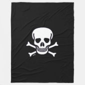 Schedel n Botten fleece deken (Voorkant)