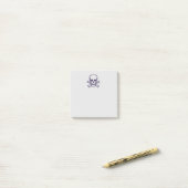 Schedel n Botten grijze notitieblokken Post-it® Notes (Op bureau)