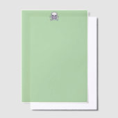 Schedel n Botten groen vellum papier Uitnodigingen (Offset)