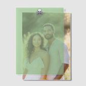 Schedel n Botten groen vellum papier Vellum Uitnodigingen (Offset (Koppel))