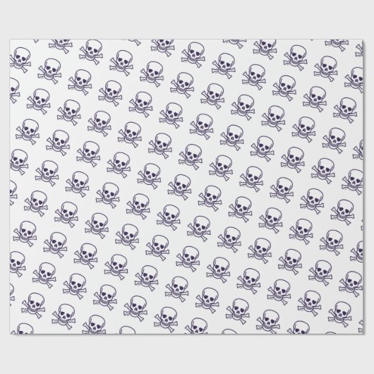 Schedel n Botten mat inpakpapier (Vlak)