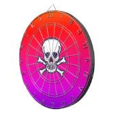 Schedel n Botten neon dartboard Dartbord (Voorkant Rechts)
