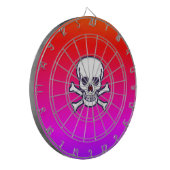 Schedel n Botten neon dartboard Dartbord (Voorkant Links)