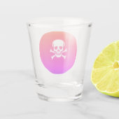 Schedel n Botten neon shot glass Glas (Achterkant)