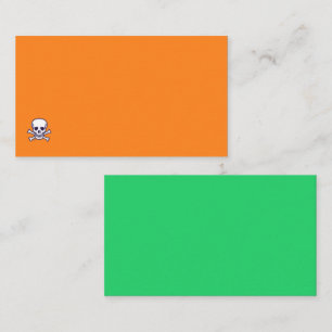 Schedel n Botten oranje groen std visitekaartje ho