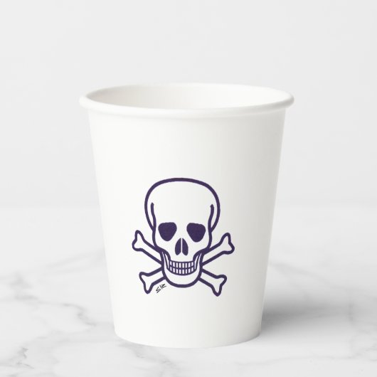 Schedel n Botten papieren bekers (Voorkant)