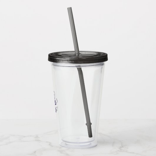 Schedel n Botten rook acryl tumbler Acryl Drinkbeker (Links)