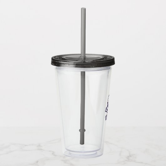 Schedel n Botten rook acryl tumbler Acryl Drinkbeker (Rechts)