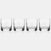 Schedel n Botten rotsen glasset 4 Whisky Glas (Achterkant)