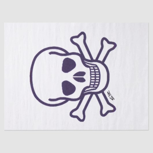 Schedel n Botten tissuepapier (Voorkant)