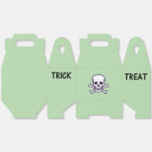 Schedel n Botten Trick Behandel groene gevelgunsti Bedankdoosjes (Ongevouwen)