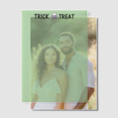 Schedel n Botten Trick or treat groen vellum papie Uitnodigingen (Offset (Koppel))