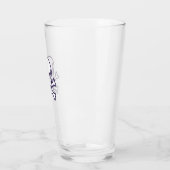 Schedel n Botten witte glazen tumbler (Links)