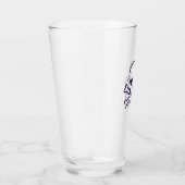 Schedel n Botten witte glazen tumbler (Rechts)