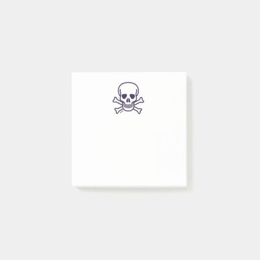Schedel n Botten witte notitieblokken Post-it® Notes (Voorkant)