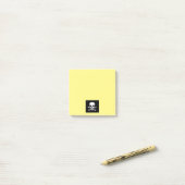 Schedel n Botten Zwart geel notitieblok Post-it® Notes (Op bureau)