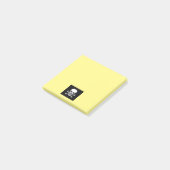 Schedel n Botten Zwart geel notitieblok Post-it® Notes (Schuin)