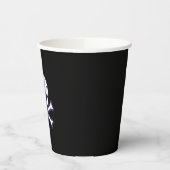 Schedel n Botten zwart papier kopjes Papieren Bekers