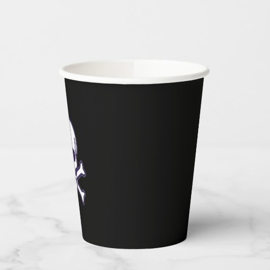 Schedel n Botten zwart papier kopjes Papieren Bekers (Links)