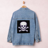 Schedel n Botten zwart vrouwen denim jas Denim Jacket (Hangar)