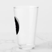 Schedel n Botten zwarte glazen tumbler (Links)