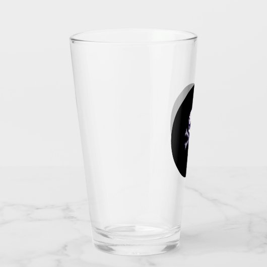 Schedel n Botten zwarte glazen tumbler (Rechts)