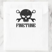 Schedel 'n' Gereedschap 2 - Finetune (zwart) Rechthoekige Sticker (Tas)