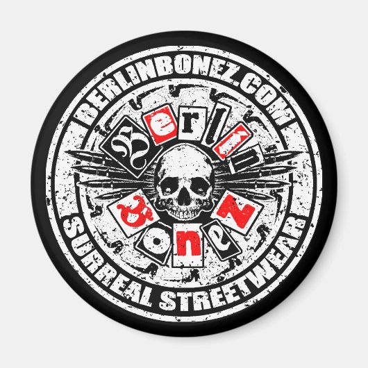 SCHEDEL 'N' KOGELS MAGNEET (Voorkant)