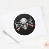 Schedel n' Pistolen Sticker (Envelop)