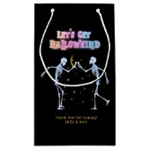 Schedel Neon Halloween Halloween Dansende Skelette Klein Cadeauzakje (Achterkant)