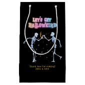 Schedel Neon Halloween Halloween Dansende Skelette Klein Cadeauzakje (Voorkant)