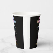 Schedel Neon Halloween Halloween Dansende Skelette Papieren Bekers (Rechts)