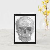 Schedel notecard kaart (Gele Bloem)