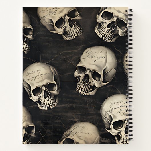  schedel notitieboek (Achterkant)