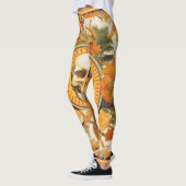 Schedel Oerwoud | Kleurrijk patroon Leggings (Links)