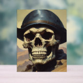 Schedel Olie Schilderij Stijl Schilderij Illustrat Acryl Bord (Neutraal)