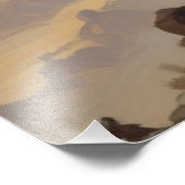 Schedel Olie Schilderij Stijl Schilderij Illustrat Foto Afdruk (Hoek)