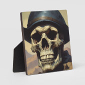 Schedel Olie Schilderij Stijl Schilderij Illustrat Fotoplaat (Voorkant)