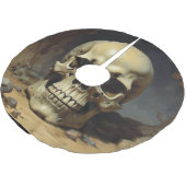 Schedel Olie Schilderij Stijl Schilderij Illustrat Kerstboom Rok (Gekanteld)