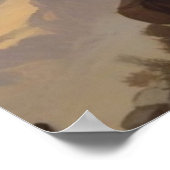 Schedel Olie Schilderij Stijl Schilderij Illustrat Poster (Hoek)