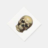 Schedel Olie Schilderij Stijl Schilderij Illustrat Servet (Hoek)