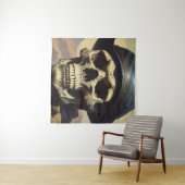 Schedel Olie Schilderij Stijl Schilderij Illustrat Wandkleed (In Situ (horizontaal))