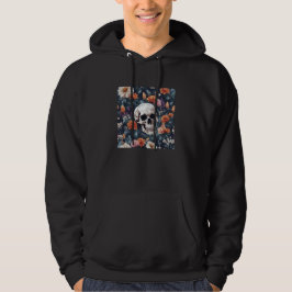 schedel omgeven met zonnebloem, T-shirt
