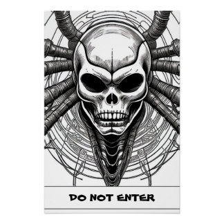 Schedel ontwerp gotische kunstprint gepersonalisee perfect poster