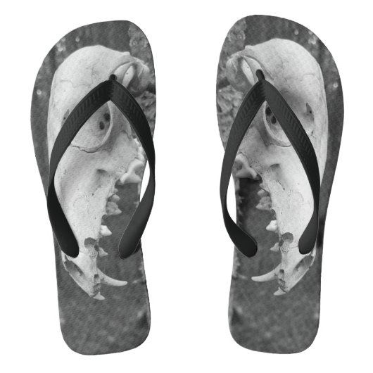 Schedel ontwerp volwassenen slippers teenslippers (Voetbed)