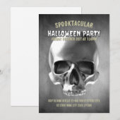 Schedel ontwerp. Zwart en wit Kaart (Voorkant / Achterkant)