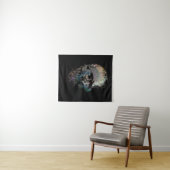SCHEDEL OOG SKELET HALLOWEEN KAART WANDKLEED (In Situ (horizontaal))