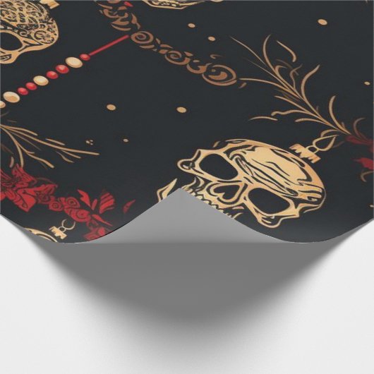 Schedel Ornament inpakpapier (Hoek)